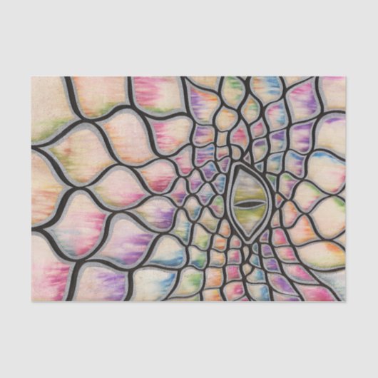 Regenbogen-Drache Seidenpapier (Vorderseite)