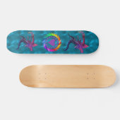 Regenbogen-Drache Skateboard (Horizontal)