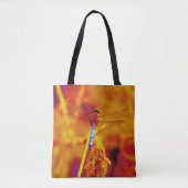Regenbogen Dragonfly Orange rosa Hintergrund mit N Tasche (Vorderseite)