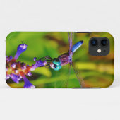 Regenbogen-Dragonfly und Blume Case-Mate iPhone Hülle (Rückseite (Horizontal))