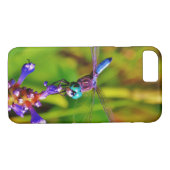 Regenbogen-Dragonfly und Blume Case-Mate iPhone Hülle (Rückseite (Horizontal))