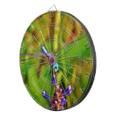 Regenbogen-Dragonfly und Blume Dartscheibe (Vorderseite rechts)