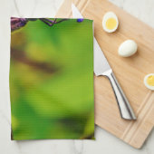 Regenbogen-Dragonfly und Blume Geschirrtuch (Viertel Falte)