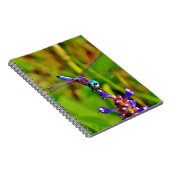 Regenbogen-Dragonfly und Blume Notizblock (Rechte Seite)
