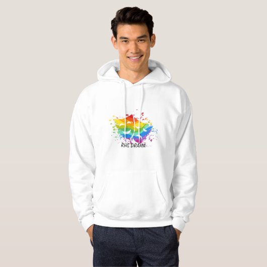 Regenbogen Drau Hoodie (Vorne ganz)