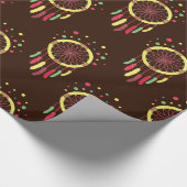 Regenbogen Dreamcatcher Geschenkpapier (Ecke)