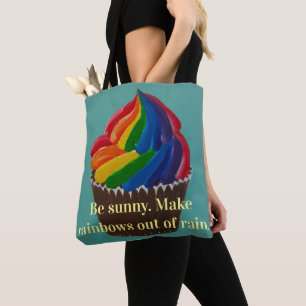 Regenbogen-Drehung sonnig Tasche
