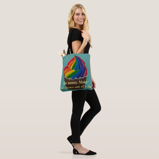 Regenbogen-Drehung sonnig Tasche (Am Model)