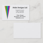 Regenbogen-Dreieck-Visitenkarte Visitenkarte (Vorne/Hinten)