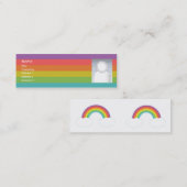 Regenbogen - dünn mini visitenkarte (Vorne/Hinten)