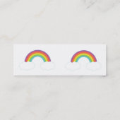 Regenbogen - dünn mini visitenkarte (Rückseite)