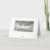 Regenbogen durch Storm Clouds Beileid Karte (Rückseite)