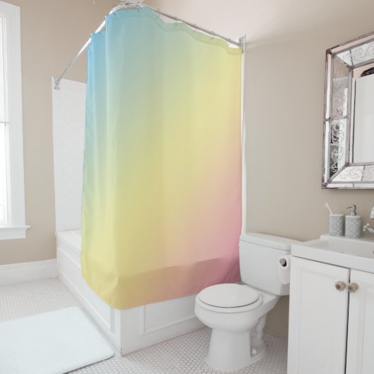 Regenbogen- Duschvorhang (Beispiel)