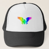 Regenbogen Eagle Truckerkappe (Vorderseite)