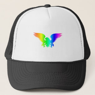 Regenbogen Eagle Truckerkappe