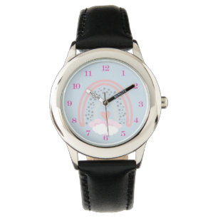 Regenbogen-Edelstahl-Uhr Armbanduhr