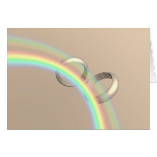 Regenbogen-Eheringe (Vorderseite (Horizontal))