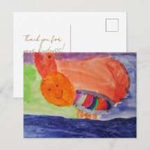 Regenbogen Eichhörnchen — Süße Kinderkunst Danke