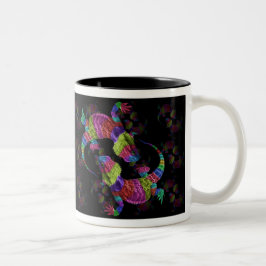 Regenbogen-Eidechse Zweifarbige Tasse