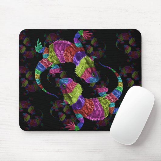 Regenbogen-Eidechsen Mousepad (Mit Mouse)