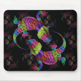 Regenbogen-Eidechsen Mousepad