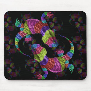 Regenbogen-Eidechsen Mousepad