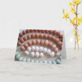 Regenbogen-Eier für seltene Zucht-Hennen Karte (Gelbe Blume)