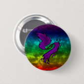 Regenbogen-Eigenartigkeit Button (Vorne & Hinten)