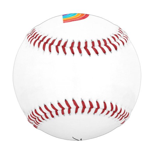 Regenbogen - Eigenes Logo/Design hinzufügen Baseball (Rückseite)
