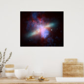 Regenbogen einer Galaxie Poster (Küche)