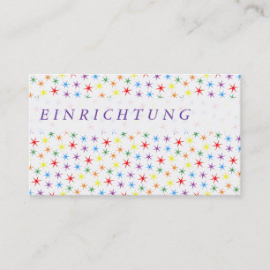 Regenbogen einfach visitenkarte