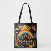Regenbogen-Einheits-Kinderfeier-Tragetasche Tasche (Vorderseite)