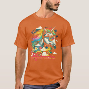 Regenbogen-Einhorn-Animator T-Shirt