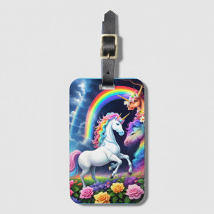 Regenbogen Einhorn Eins Gepäckanhänger