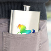 Regenbogen-Einhorn-Flasche Flachmann (Beispiel)