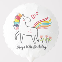 Regenbogen-Einhorn-Geburtstagsname