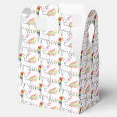 Regenbogen-Einhorn-Geburtstagsname Geschenkschachtel (Geöffnet)
