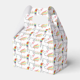 Regenbogen-Einhorn-Geburtstagsname Geschenkschachtel
