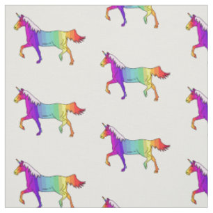 Regenbogen-Einhorn/Gewebe für Kinder Stoff
