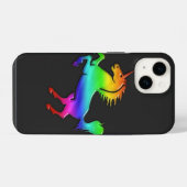 Regenbogen-Einhorn iPhone Hülle (Rückseite (Horizontal))