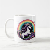 Regenbogen Einhorn Kaffeetasse (Links)