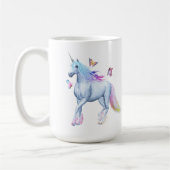 Regenbogen-Einhorn Kaffeetasse (Links)