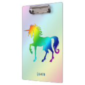 Regenbogen-Einhorn-Klemmbrett Klemmbrett (Links)