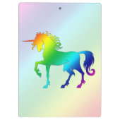 Regenbogen-Einhorn-Klemmbrett Klemmbrett (Rückseite)