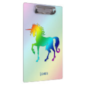 Regenbogen-Einhorn-Klemmbrett Klemmbrett (Rechts)