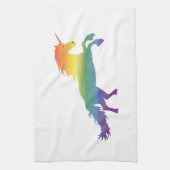Regenbogen-Einhorn lgbt Geschirrtuch (Vertikal)