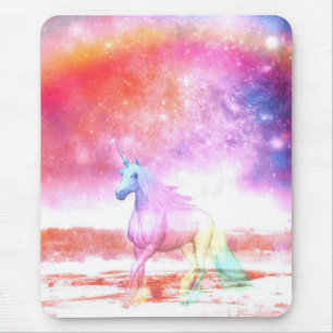 Regenbogen-Einhorn Mousepad