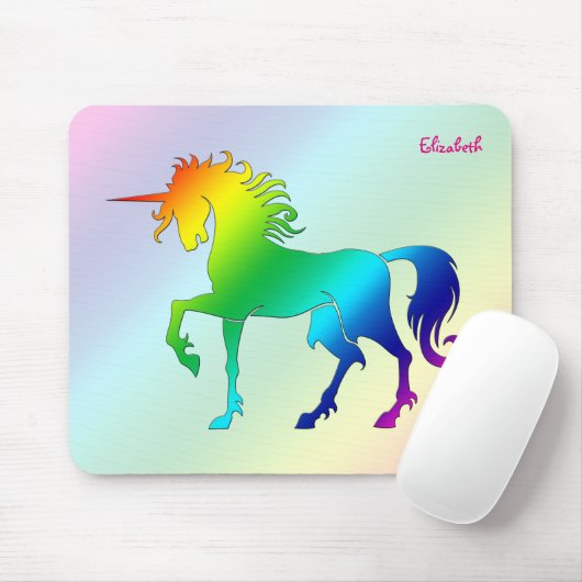 Regenbogen-Einhorn Mousepad (Mit Mouse)