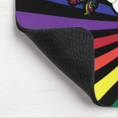 Regenbogen-Einhorn Mousepad (Ecke)