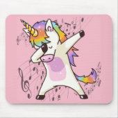 Regenbogen-Einhorn Mousepad (Vorne)